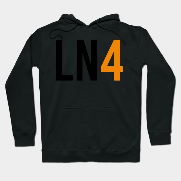 Lando Norris 4 - Driver Initials and Number Hoodie by GreazyL